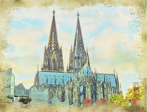 Kölner Dom mit Kölner Philharmonie