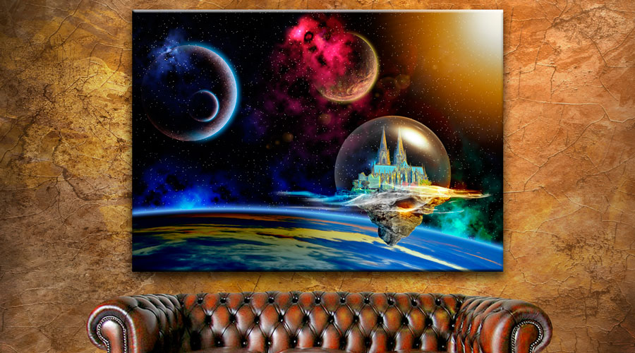 Wohnzimmer mit Bild